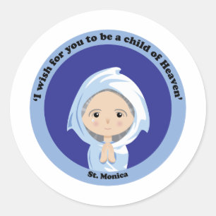 St. Monica Classic Round Sticker