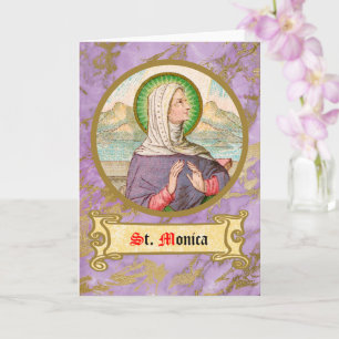 St. Monica of Tagaste (SAU 047; detail) Card