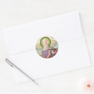 St. Monica of Tagaste (SAU 047; detail) Classic Round Sticker