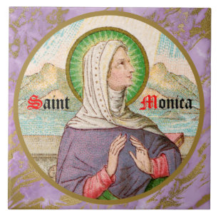 St. Monica of Tagaste (SAU 047; detail) Tile
