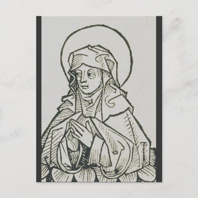 St. Monica The Strength of Persistent Prayer Holiday Postcard (Front)