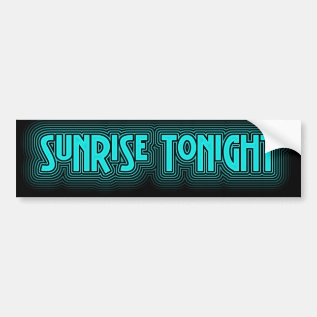 ST Neon Bumper Sticker (Front)