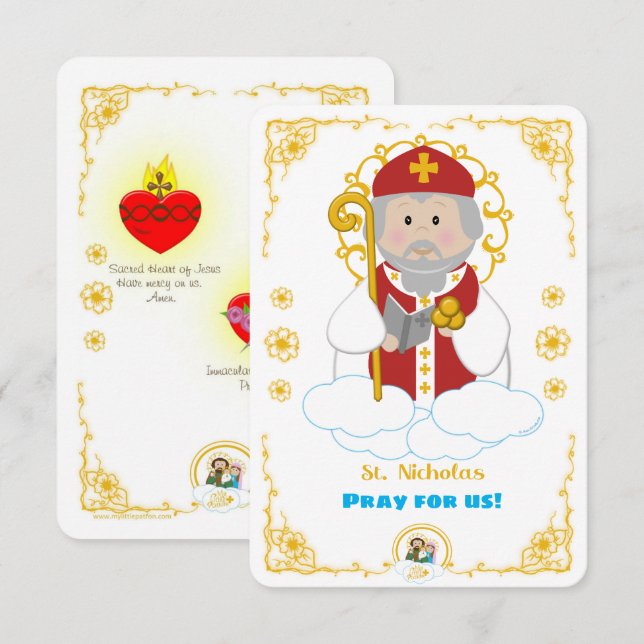 St. Nicholas Holy Card (Front/Back)