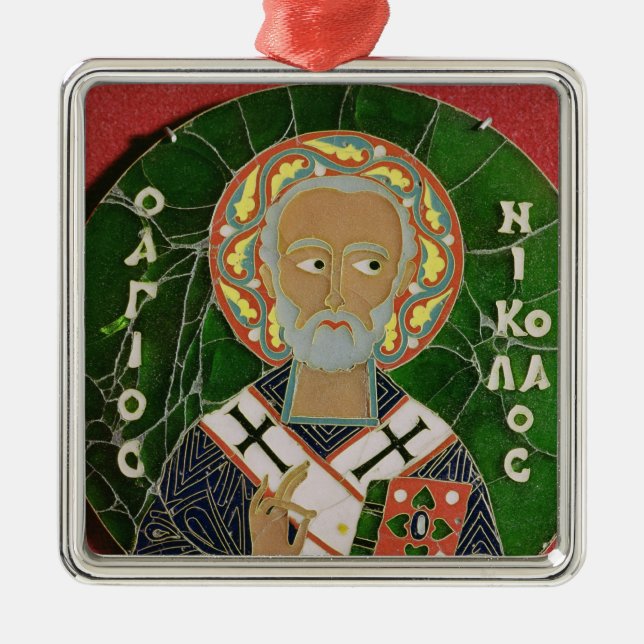 St. Nicholas Metal Ornament (Front)