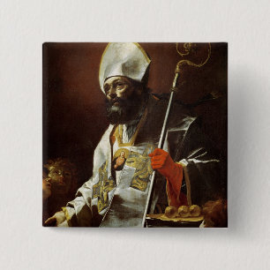 St. Nicholas of Bari 2 Inch Square Button