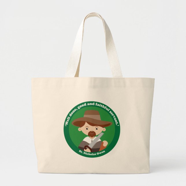 St. Nicholas Owen Large Tote Bag (Front)