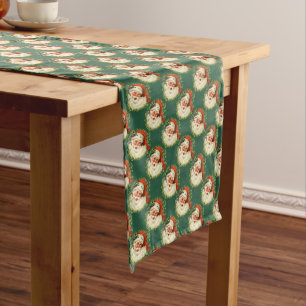 St Nicholas Retro Pattern Christmas Medium Table Runner