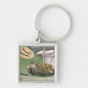 St. Nicholas Saves a Ship from Wreckage Keychain