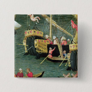 St. Nicholas Saves Mira from Famine 2 Inch Square Button
