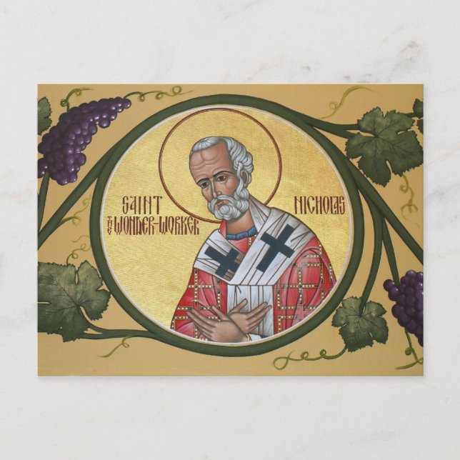 St. Nicholas the Wonder-Worker Prayer Card (Front)