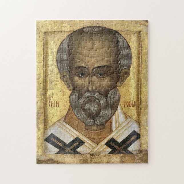 St. Nicholas the Wonderworker Orthodox Icon Jigsaw Puzzle (Vertical)