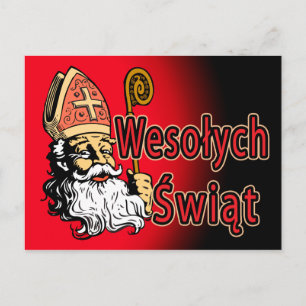 St. Nicholas Wesolych Swiat Postcard