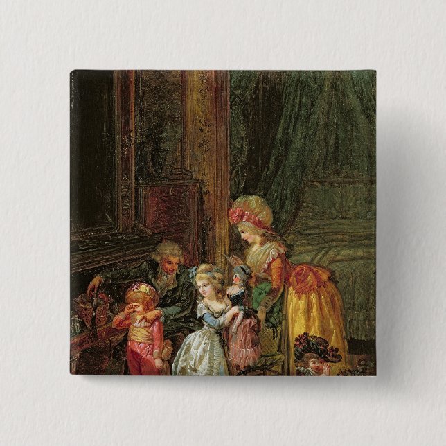 St. Nicholas's Day 2 Inch Square Button (Front)