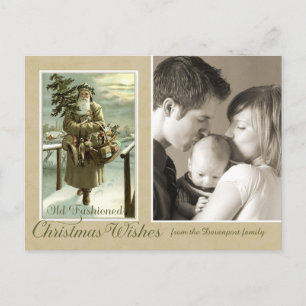 St Nick Christmas Vintage Reproduction Photo Holiday Postcard