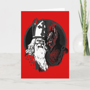 st nick krampus holiday card