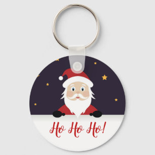 St Nickolas Santa Claus Christmas Ho ho ho Keychain