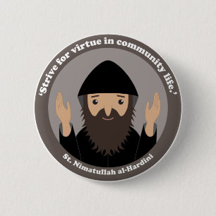 St. Nimatullah al-Hardini 2 Inch Round Button