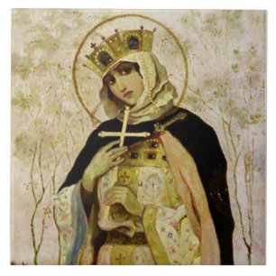“St Olga” by Mikhail Nesterov Tile