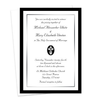 St. Olga Cross - Orthodox Wedding Invitations