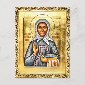 St. Olga of Alaska Orthodox Christian Icon Postcard