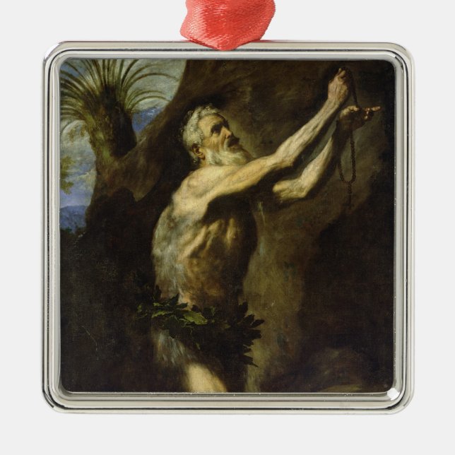 St. Onuphrius Metal Ornament (Front)