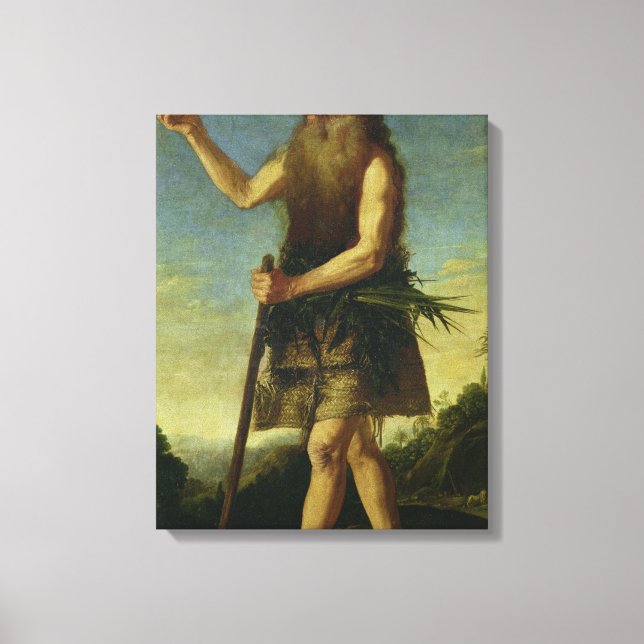 St. Onuphrius (oil on canvas) Canvas Print (Front)