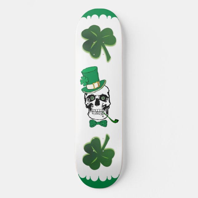 St. Paddy Skull Skateboard (Front)