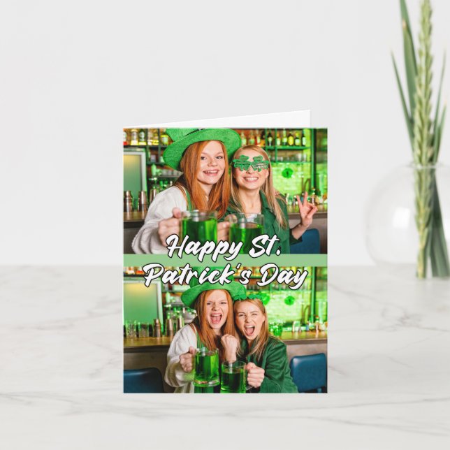 St. Paddy's Day Custom Modern 2-photos Template (Front)
