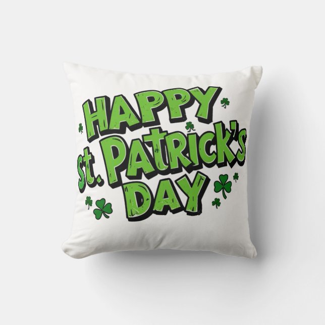 St. Paddy's Day, Patrick´s day  Throw Pillow (Front)