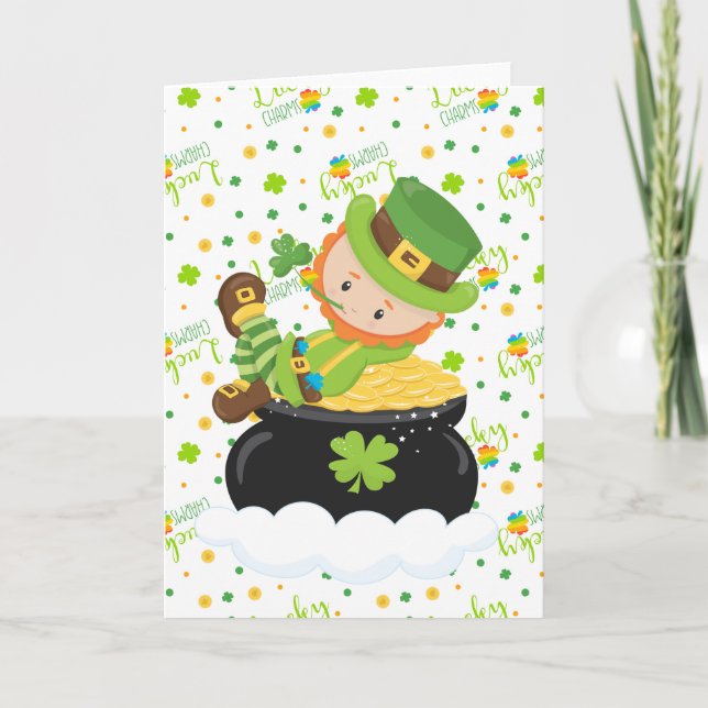 St Paddy's Leprechaun Card (Front)