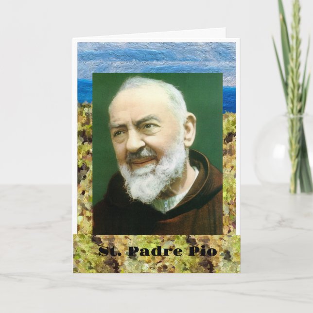 St. PADRE PIO Card (Front)