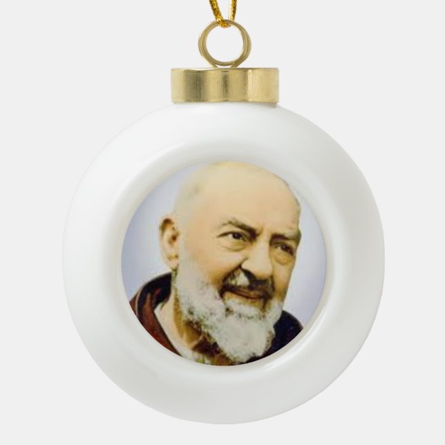 St.Padre Pio Christmas Ornament (Front)