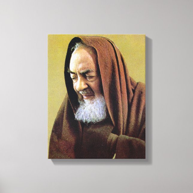 St Padre Pio of Pietrelcina, Canvas Print (Front)