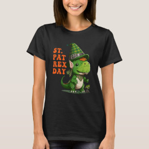 St Pat Rex Day Happy St Patricks Day Rex Leprechau T-Shirt