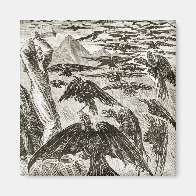 St. Patrick and the demon birds, from 'The Trias T Magnet (Front)