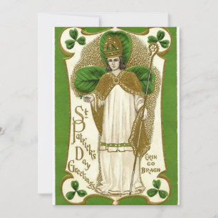 St. Patrick Bishop Shamrocks Prayer Irish