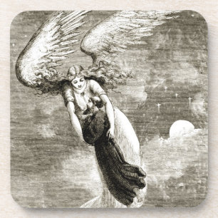 St. Patrick carried to Rome by the angel, from 'Th Coaster
