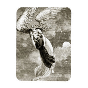 St. Patrick carried to Rome by the angel, from 'Th Magnet