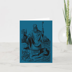 St patrick catholic saint patricks day snakes card