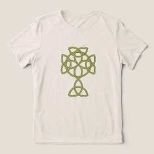 St. Patrick Celtic Cross Trinity Knot & Quote Tri-Blend Shirt