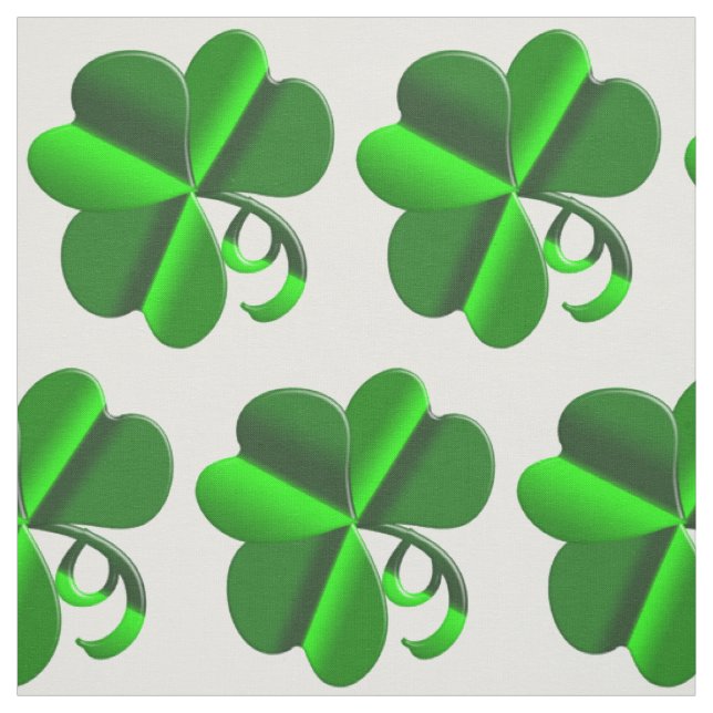 St Patrick Day. Clover pattern Fabric (Swatch)