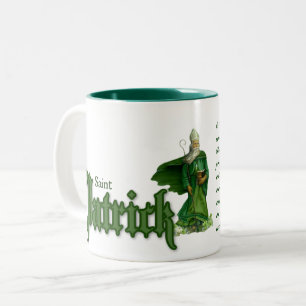 St. Patrick Day Irish Prayer Religious Two-Tone Coffee Mug