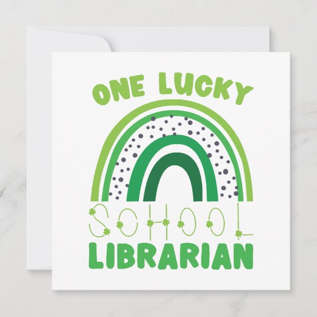 St. Patrick Day Lucky Librarian  (Front)