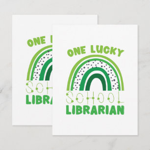 St. Patrick Day Lucky Librarian Enclosure Card