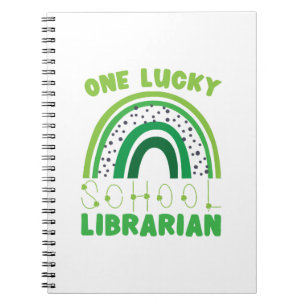 St. Patrick Day Lucky Librarian Notebook