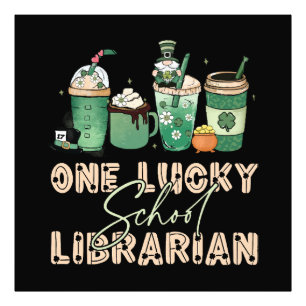 St. Patrick Day Lucky Librarian Photo Print