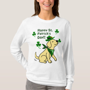 St. Patrick Day Yellow Labrador T-Shirt