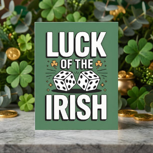St Patrick Days Luck Of The Irish Holiday Card
