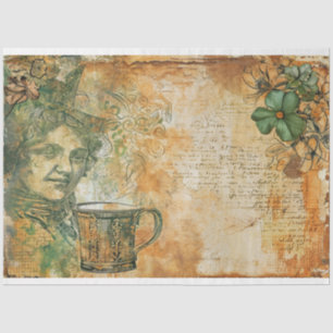St. Patrick Emerald Delight Coffee Ephemera Tissue Paper