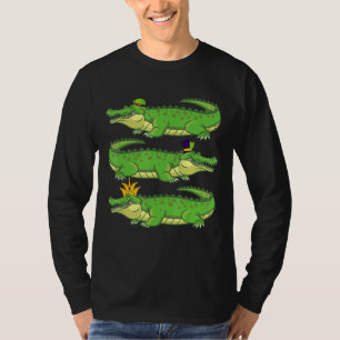 St Patrick Hat Crown Alligator Zoo Animals Ponds C T-Shirt